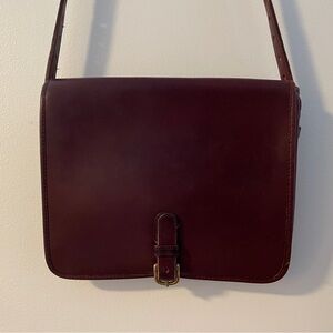 Gorgeous Burgundy Rare Leather Coach Bag
